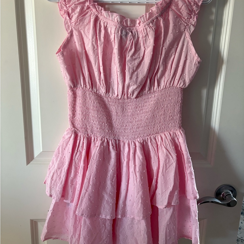 Pink Ruffled Romper- White Fox - Picture 4 of 4